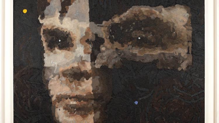 Das Bild soll ein Porträt des englischen Wissenschaftlers Alan Turing (1912-1954) darstellen.