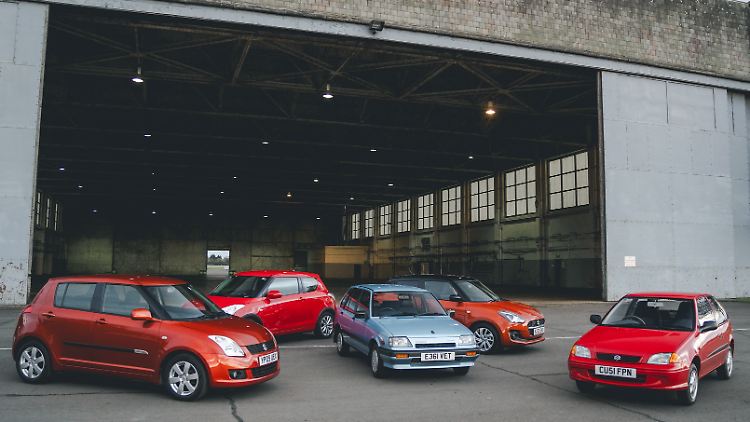 Klassiker des weltgrößten Kleinwagenspezialisten - der Suzuki Swift, gebaut seit 1984.