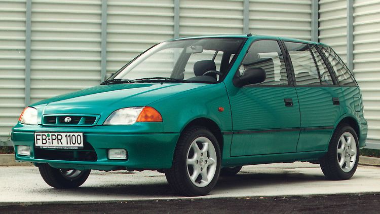 Doppelgänger: Der Suzuki Swift 4WD dritter Generation wurde auch als Subaru Justy verkauft, hier als Modell 1997.