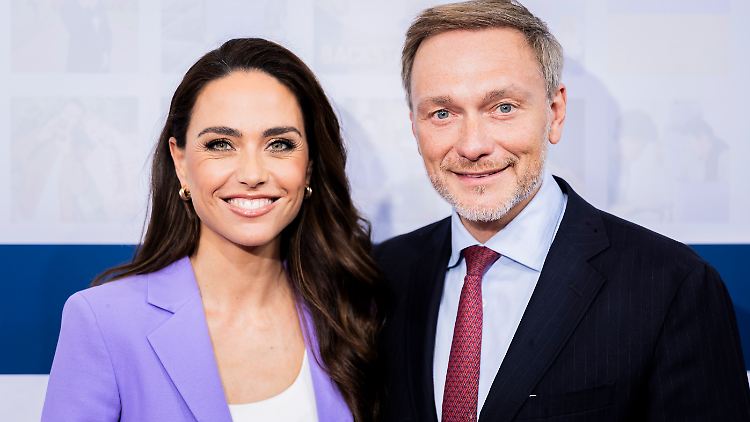 Endlich Eltern: Franca Lehfeldt und Christian Lindner.