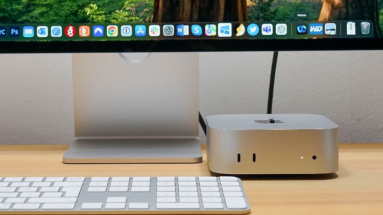 Der Mac mini M4 schafft Platz auf dem Schreibtisch.