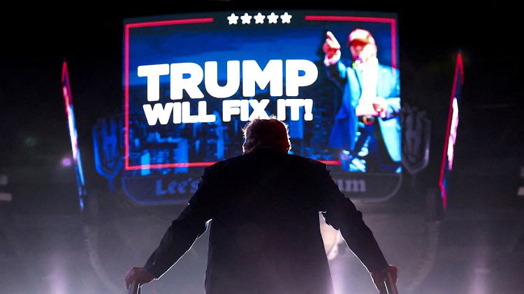 Trump bei einem Auftritt in Nevada - auch hier hat sich der künftige Präsident durchgesetzt.