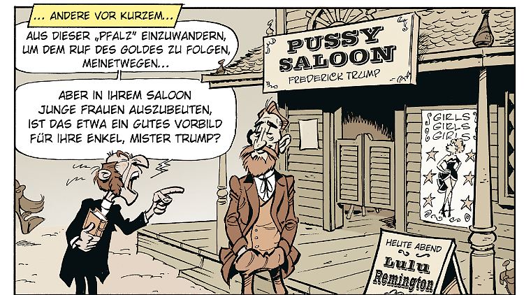 Deutscher Einwanderer: Ein gewisser Frederick Trump, der auch mit Freudenhäusern sein Geld verdiente.