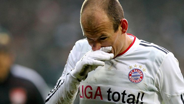 Verschnupft und arg geschwächt: Arjen Robben.
