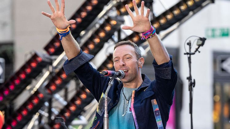 Chris Martin (hier bei einem Auftritt in Amerika) hat die Augen auf der Bühne überall.