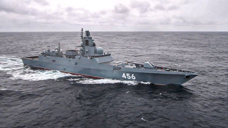 Die "Admiral Golowko" ist nach russischen Angaben mit Zirkon-Hyperschallraketen ausgestattet.