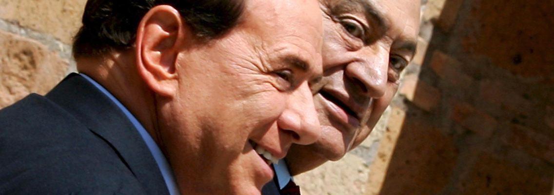 Zwei Männer, die sich verstehen: Berlusconi (links) mit Mubarak im Juni 2008.