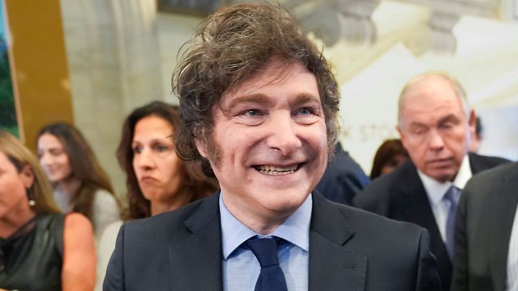 Ist in Mar-a-Lago zu Gast: Argentiniens Präsident Javier Milei.