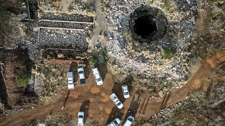 In dieser Mine in Stilfontein harren Tausende Bergleute aus Angst vor der Polizei aus.