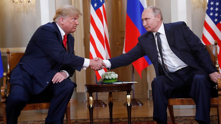 Trump und Putin trafen sich 2018 in Finnland.