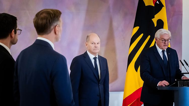 War Scholz gar nicht Herr des Verfahrens? Der Kanzler  bei der Entlassung der FDP-Minister Buschmann und Lindner.