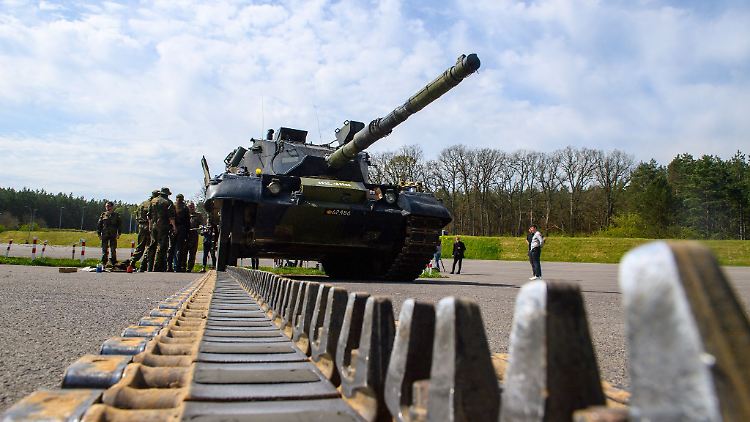 Deutsche Leopard-Panzer sind auch in der Ukraine im Einsatz.