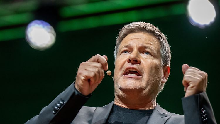 Auf Distanz zu Bundeskanzler Olaf Scholz: Grünen-Spitzenkandidat Robert Habeck.