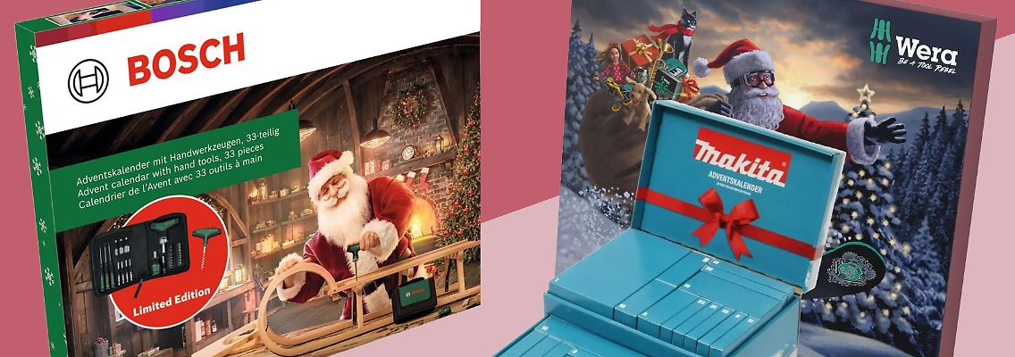 Mit einem Werkzeug-Adventskalender überbrücken Heimwerker die Zeit bis Weihnachten mit praktischen Überraschungen und Tools.