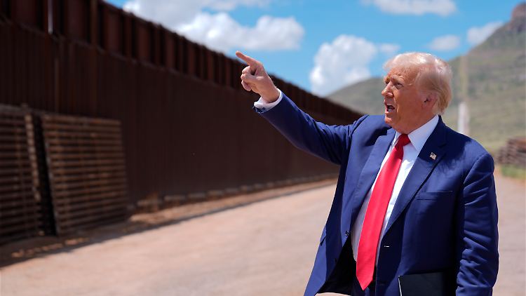 Nicht nur eine Mauer, auch Soldaten sollen die Grenze schützen, sofern es nach Trump geht.