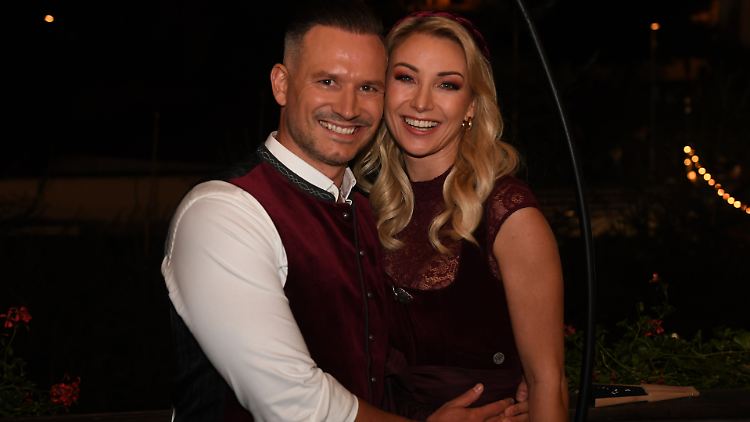Anscheinend ein Herz und eine Seele: Anna-Carina Woitschack und Daniel Böhm.