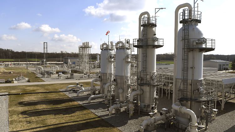 Am Knotenpunkt Baumgarten kommt noch immer russisches Gas an.
