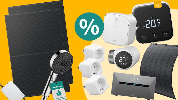 Produkte, die beim Energiesparen helfen, sind am Black Friday reduziert.