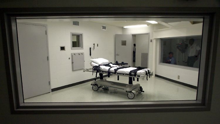 Hinrichtungszimmer im Holman-Gefängnis in Alabama. 