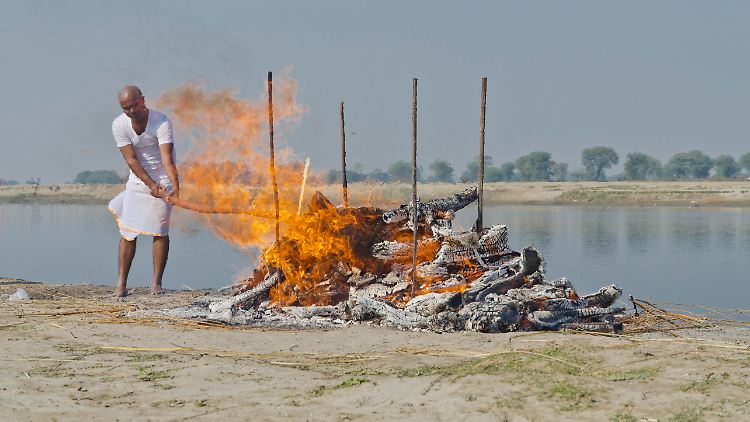 Archivfoto: In Indien sind rituelle Verbrennungen üblich.
