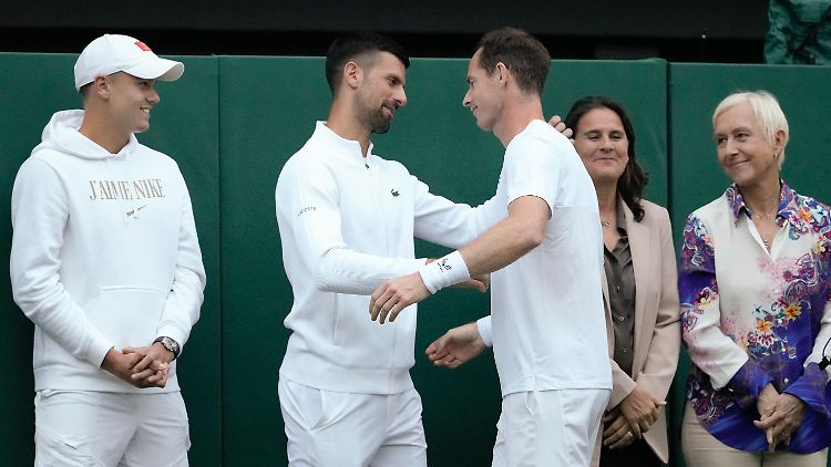 Nicht mehr gegen-, sondern miteinander: Novak Djokovic und Andy Murray.