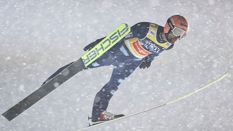 Paschke überzeugte auch im dichten Schneetreiben.