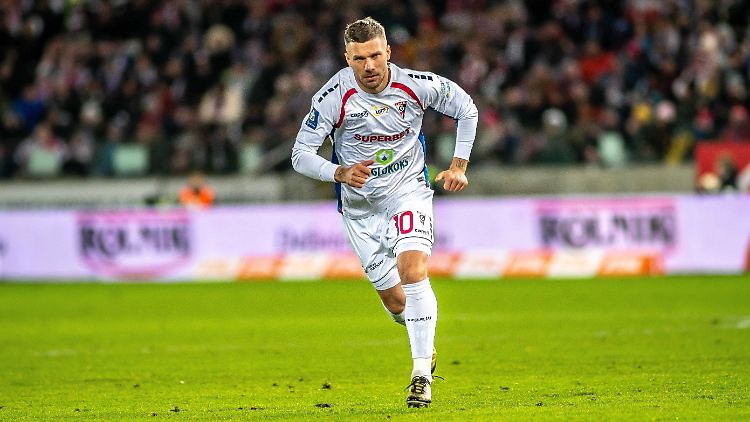 War rabiat drauf: Lukas Podolski.