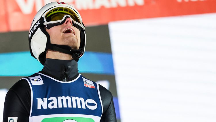 Kristoffer Eriksen Sundal rettete seinen Sprung in Lillehammer.