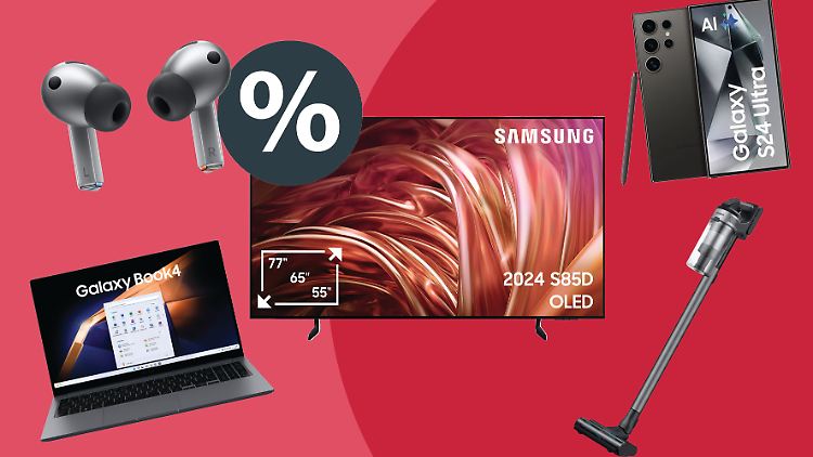 Smartphones, Fernseher und Haushaltsgeräte von Samsung gibt es rund um den Black Friday wieder zu Schnäppchenpreisen. Welche Geräte sind dabei?