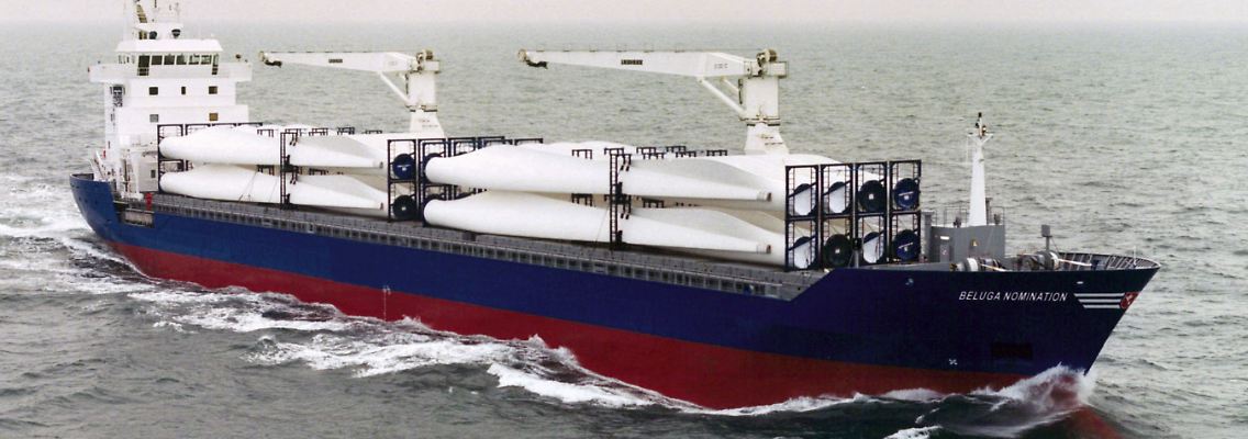 Die "Beluga Nomination" auf offener See.