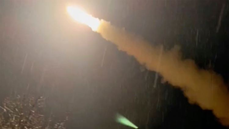 Dieses Foto soll eine ATACMS-Rakete der ukrainischen Streitkräfte zeigen.
