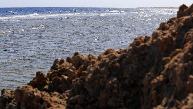 Das Seegebiet, in dem das Tauchboot in der Nähe der Küstenstadt im südöstlichen Ägypten am Roten Meer gesunken ist.