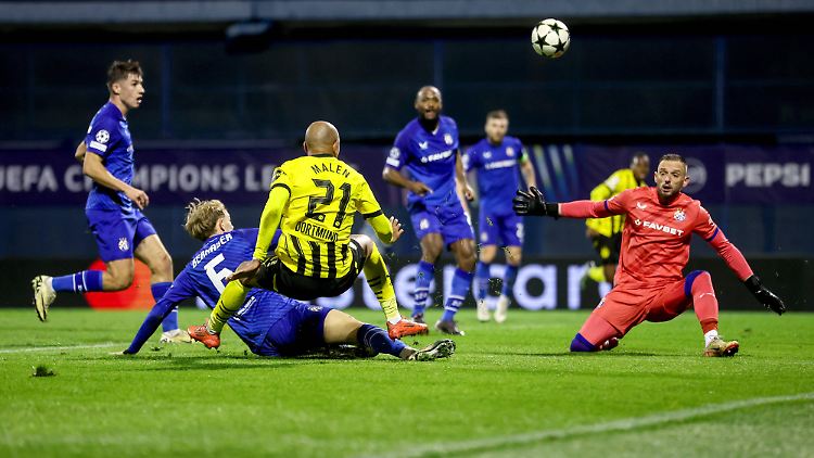 Dortmund drängte Zagreb tief in die eigene Hälfte.