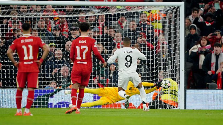 Liverpools Kelleher parierte den Elfmeter von Real-Superstar Mbappé.