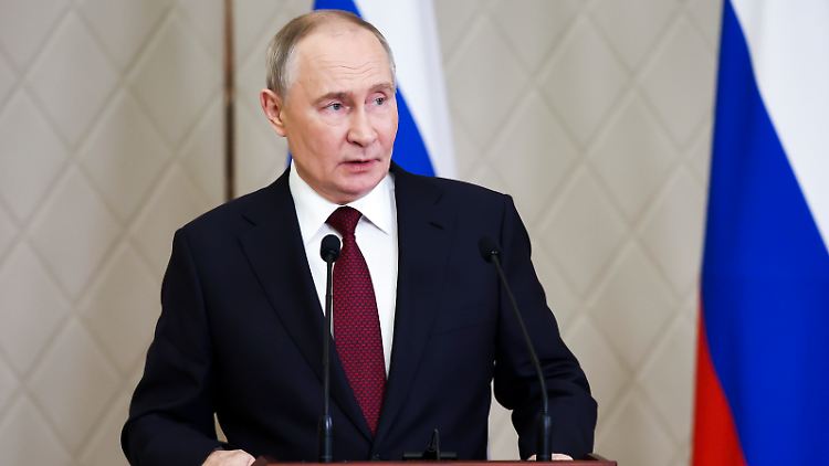 "Derzeit wählen das Verteidigungsministerium und der Generalstab Ziele auf ukrainischem Gebiet aus", sagt Putin. 