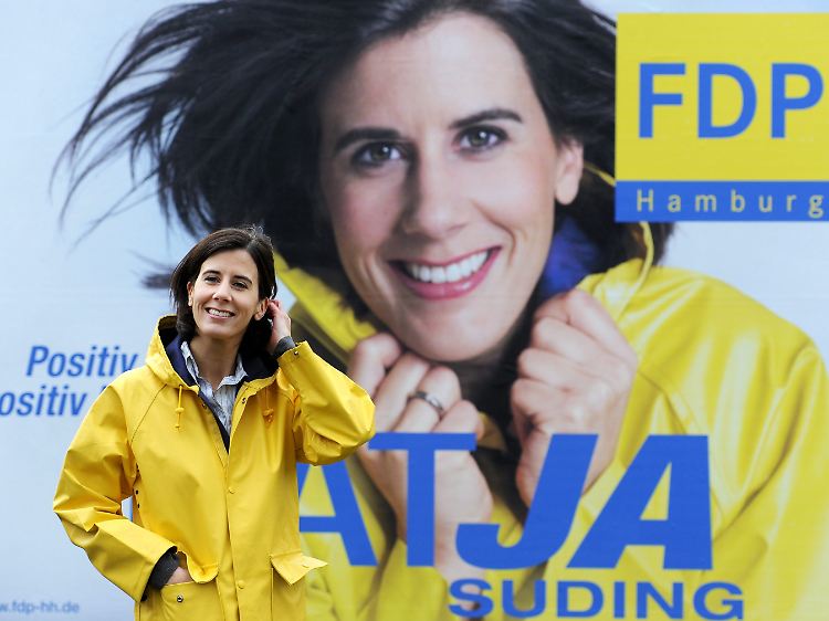 "Westerwelles next Topmodel" Katja Suding: Die FDP könnte erstmals seit 2004 wieder ins Parlament einziehen.