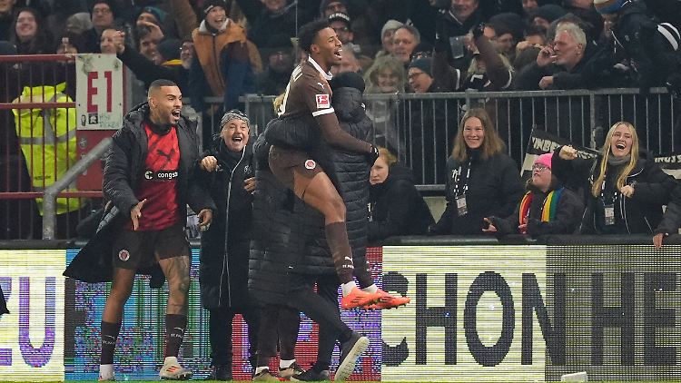 Pure Freude bei St. Pauli.