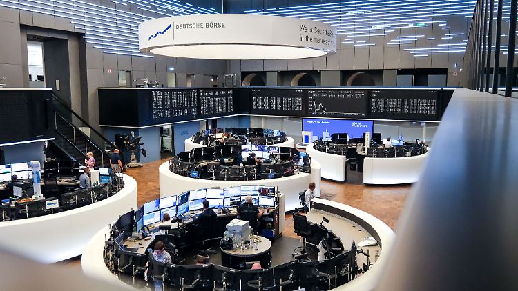 Blick in den Handelssaal der Frankfurter Börse.