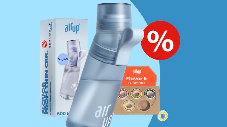 Heute noch die Air-up-Trinkflasche zum Bestpreis ergattern.