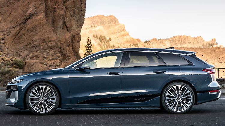 Sieht der elektrische Audi A6 Avant lang aus? Ist er mit rund fünf Metern auch.