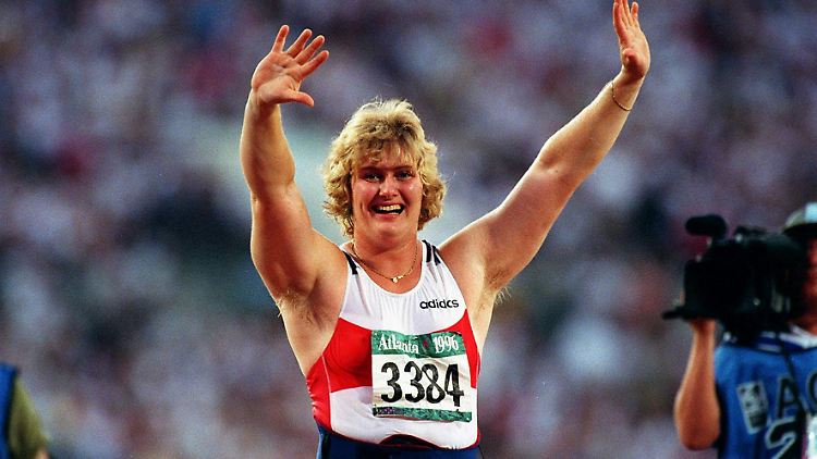 Ihr größter Erfolg: Ilke Wyludda holt Gold bei den Olympischen Spielen 1996.