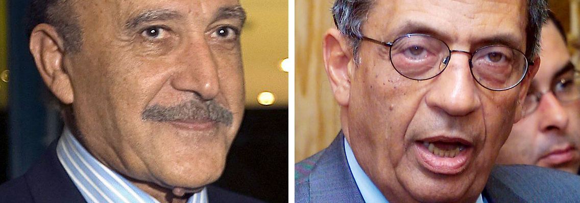 Die wichtigsten Akteure der Ägypten-Krise: Omar Suleiman, (l, oben), Amr Moussa (r, oben), Mohamed el-Baradei (l, unten) und Ahmad Schafik.