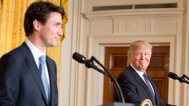2017 traf Trudeau Trump im Weißen Haus. Dieses Mal in dessen Anwesen in Mar-a-Lago.