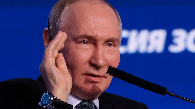 Putin auf dem Investment-Forum "Russia Calling".