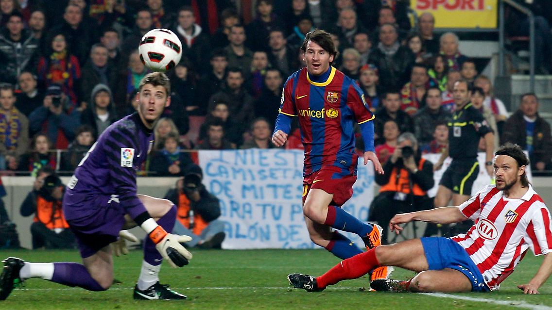 Bislang galt Atletico als Angstgegner des FC Barcelona. Jetzt dürfte Lionel Messi der Angstgegner der Madrilenen sein.