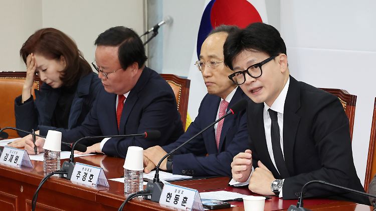 "Von Präsident Yoon geht ein erhebliches Risiko extremer Handlungen aus", sagt PPP-Chef Han. 