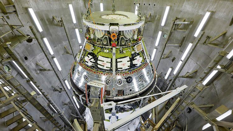 Orion-Raumschiff "Artemis 2" - eigentlich war die erste Mondlandung für 2024 geplant.