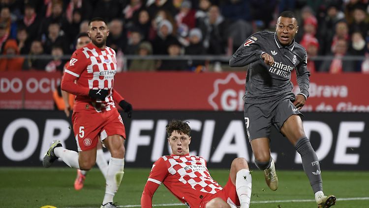 Kylian Mbappé in Aktion.
