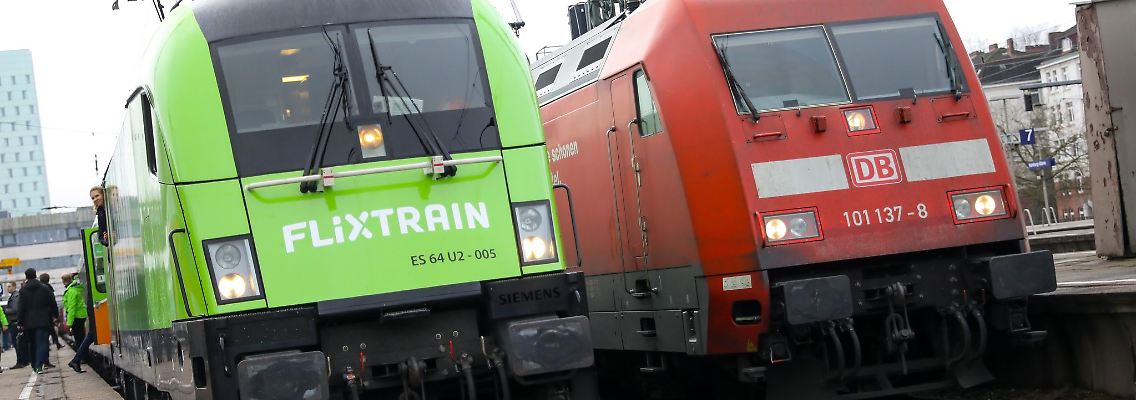 Die Deutsche Bahn und Flixtrain landen in dem Ranking auf Platz 16 beziehungsweise 20. (Archivbild)