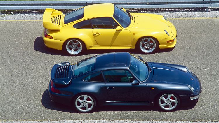 Zwei Turbolader für den Turbo-Pionier: Der Porsche 911 Turbo (993) debütierte 1995.